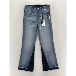 Liverpool Gia Glider Crop Jeans Womens 2/26 Blue Light Wash Mid Rise Stretch NWT